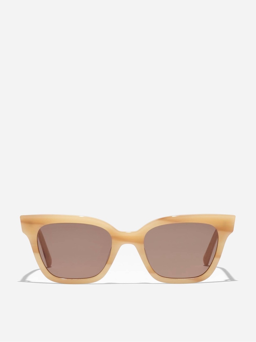 Madewell Pierport Sunglasses in Whiskey Tort with Brown Lenses cat eye shape
